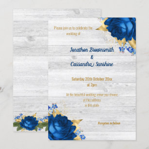 CONVITES CASAMENTO BRANCO FLORAL DOURADO FLORAL MODERNO RUS