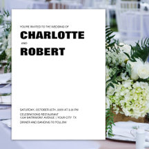 Casamento Branco Negro Moderno