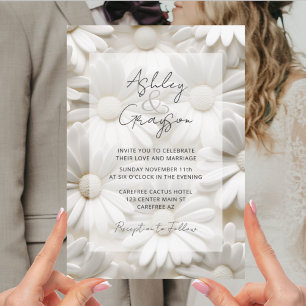 Convites Casamento Branco Negro Moderno Minimalista