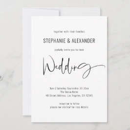 Convites Casamento Branco Preto do Código QR de Script Mode
