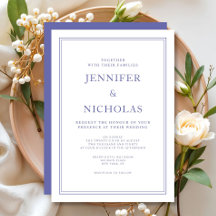 Casamento Branco Roxo Clássico Elegante 