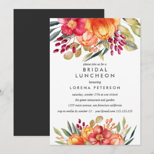 Convites Casamento Bridal Bridal Bridal, Flores Pintadas