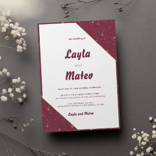 Convites Casamento brilhante do coração de ouro