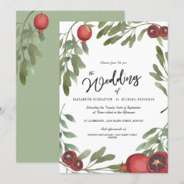 Convites Casamento Burgundy Boho Greenery