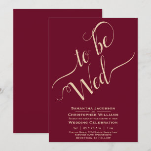 Convites Casamento Burgundy Da Caligrafia Elegante Wed