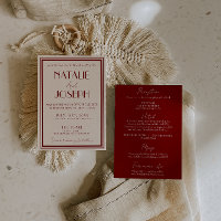 Casamento Burgundy Marfim com Estilo e Sofisticaçã