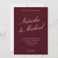 Casamento Burgundy Minimalista com Classe