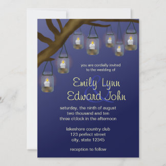 Convites Casamento Candle Mason Jars