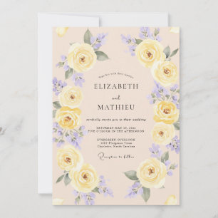 Convites Casamento Caprichoso de Primavera com Tons de Amar