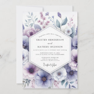 Convites Casamento Caprichoso Flor de Lavanda