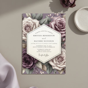 Convites Casamento Caprichoso Rosa Malva