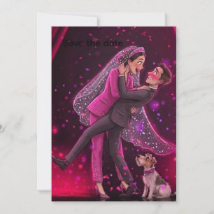 Convites Casamento Caprichoso Salve o Dia com CuConvite