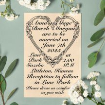 Casamento Cardíaco Vitoriano Sepia-Toned