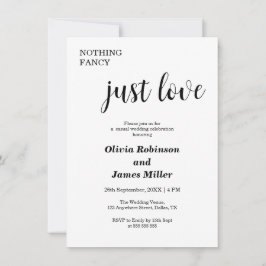 Convites Casamento Casual Branco Sem Frescuras Apenas Amor