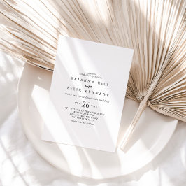 Convites Casamento Casual da Caligrafia Moderna