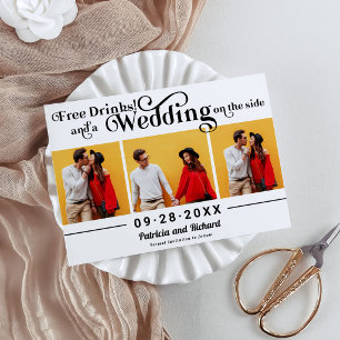 Convites Casamento Casual De Bebidas Gratuitas Salva A Foto