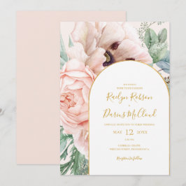 Convites Casamento Casual de Pastel Pastel Pastel Pastel Bl