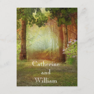 Convites Casamento Casual Elegante ao ar livre na floresta