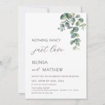Casamento Casual Flores Aquarela Folhagem