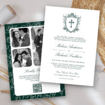 Casamento Católico Código QR Verde Esmeralda Vitor