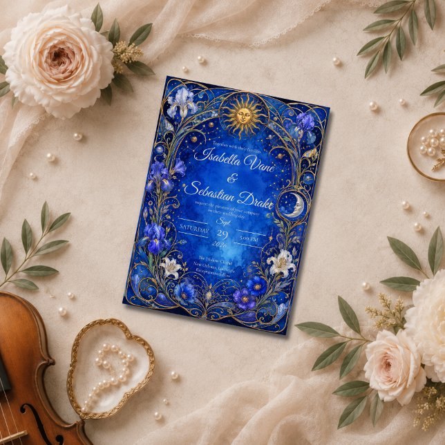 Convites Casamento Celestial Art Nouveau (Criador carregado)