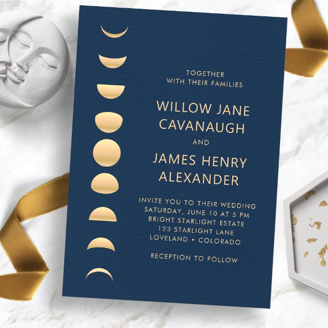 Convites Casamento Celestial Moderno (Modern Celestial Wedding Invitation
)