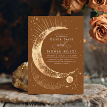 Casamento Celestial Mystical Moon Starry Night Boh