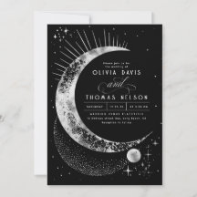 Casamento Celestial Mystical Moon Starry Night Boh