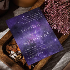 Convites Casamento Celestial | Noite Estrelada da Galáxia R