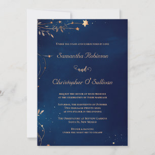 Convites Casamento Celestial Starry Night