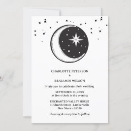 Convites Casamento Celestial Vintage Noite Estrelada Cósmic