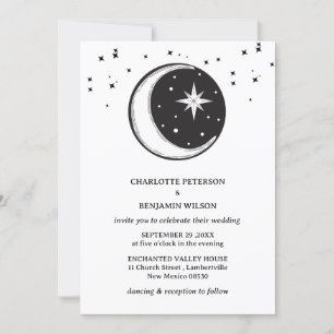 Convites Casamento Celestial Vintage Noite Estrelada Cósmic