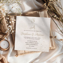 Casamento Champagne Marfim Caligrafia Ouro Moderna
