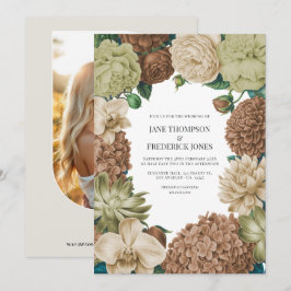 Convites Casamento Champagne Mist, Willow Sage & Pebble Tau