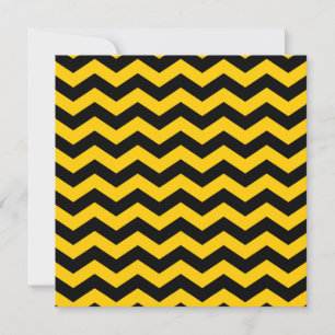 Convites Casamento Chevron Dourado e Negro