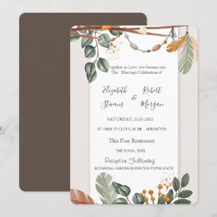 Convites Casamento Chic Boho 