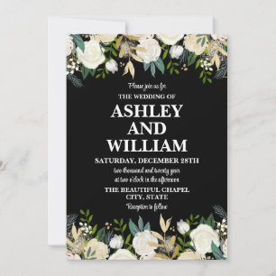 Convites Casamento Chic Boho Boêmia Boêmia Negra