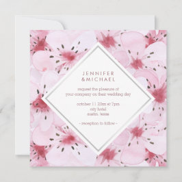 Convites Casamento Chic Cherry Blossoms