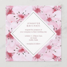 Convites Casamento Chic Cherry Blossoms