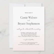 Casamento Chic Cinza Rosa-Rosa-Cinza Minimalista