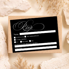 Convites Casamento chic de caligrafia branca