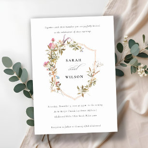 Convites Casamento Chic Dusky Cor-de-rosa Escamudo