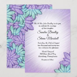 Convites Casamento Chic Floral Color Combo