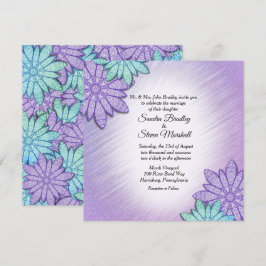 Convites Casamento Chic Floral Color Combo