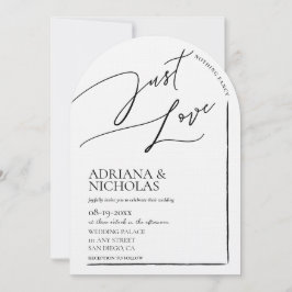 Convites Casamento Chic Preto e Branco Nada de Luxo, Apenas