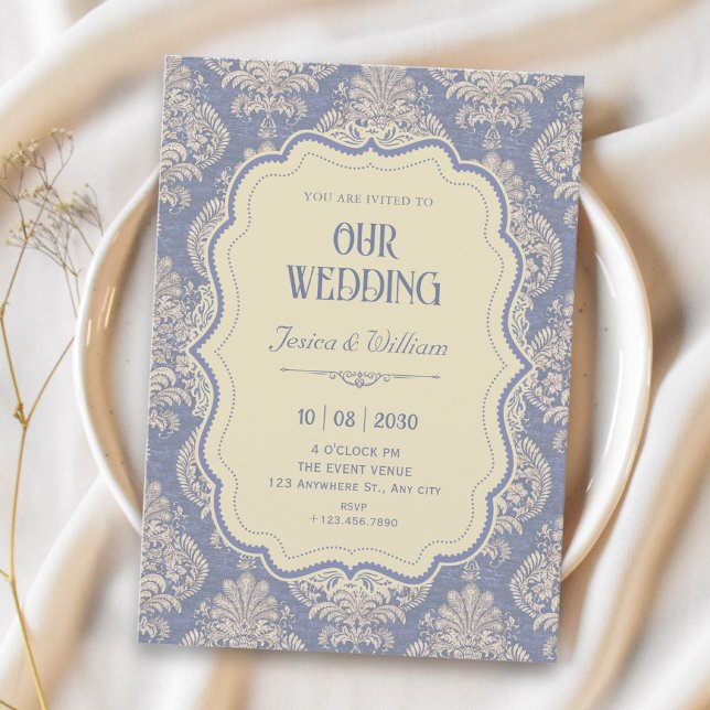 Convites Casamento chinês vintage real (Criador carregado)