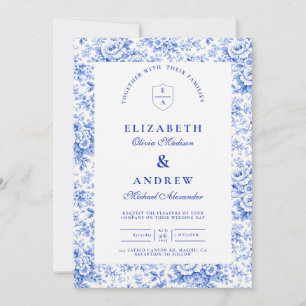 Convites Casamento Chinoiserie Azul Delft