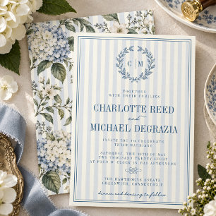 Convites Casamento Chinoiserie de Hortênsia no Estilo Count