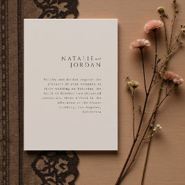 Convites Casamento Cinza Prata Minimalista Moderno e Elegan