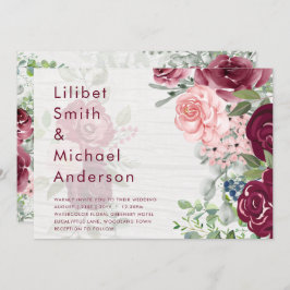 Convites Casamento Cinzento Cinzento Cinzento Cor-de-Rosa R